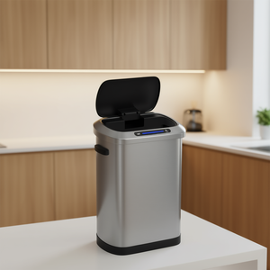 Cubo de Basura Inteligente de 50L, Acero Inoxidable, Sensor Automático, Cubo de Basura para Cocina, Diseño Moderno Rectangular - Product Image 2