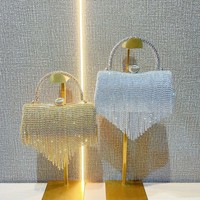 Nouveau Sac de Soirée Tendance Transfrontalier, Sac Fourre-tout de Luxe Léger pour Mondaine avec Paillettes et Chaîne Diamantée Haut de Gamme