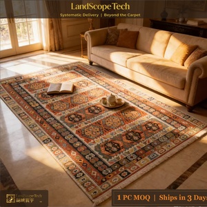 LandScopeTech <span class=keywords><strong>ELISTA</strong></span> Türkischer Stammes-Teppich Vintage Distressed Boho Teppich Wohnzimmer Schlafzimmer 160x230 Niedrigfloriger Kilim-Stil - Product Image 2