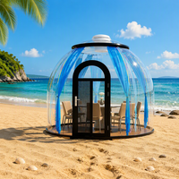 Dôme transparent en verre en alliage d'aluminium pour restaurant, tente bulle de fête, maison de vacances en plein air