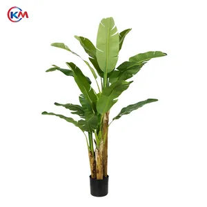 Árbol de plátano Artificial de alta calidad de 200cm sin maceta, árboles artificiales, árboles tropicales artificiales para oficina, decoración del hogar, interior