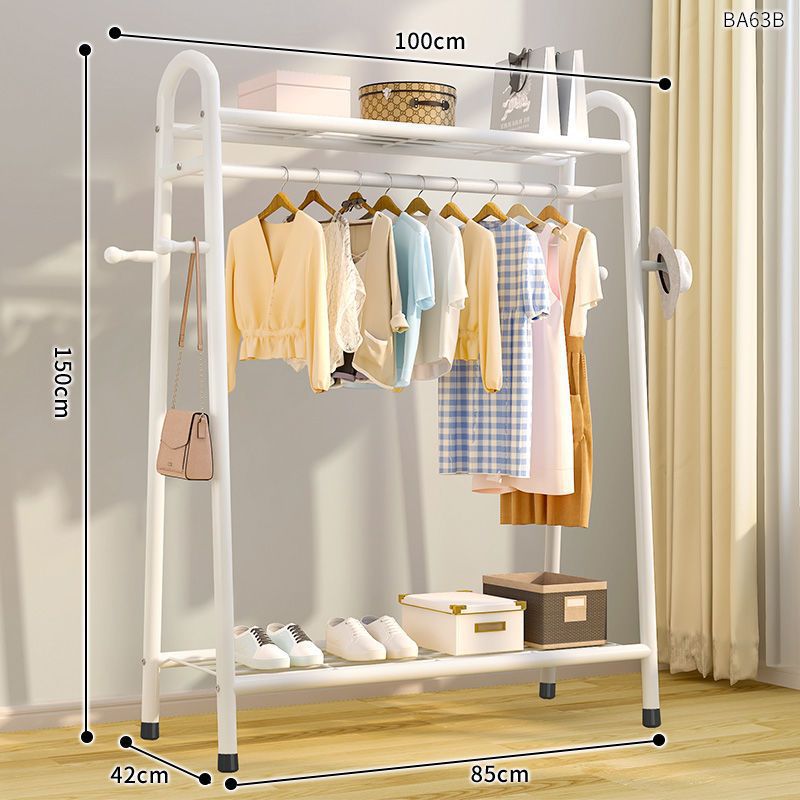 Ganchos para ropa de doble malla de 100 cm [blanco alto]