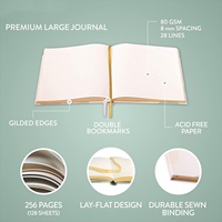 Hermoso Cuaderno grande de tapa dura para diario, toma de notas y Planificación, cuaderno diario forrado