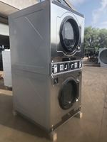 Ranmao 12KG Stainless Steel Gas Washing Machine and Dryer Commercial Coin-operated Front-loading Automatic 1 Year Warranty