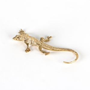 批发定制空间装饰雕塑家居装饰项目铜鬣蜥工艺品 - Product Image 5