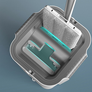 Balai serpillère magique avec tampon microfibre et seau, pour le nettoyage des sols de la maison, recharge automatique, 360 - Product Image 3