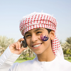 10 pièces Festival lune château temporaire <span class=keywords><strong>tatouage</strong></span> autocollants différents Ramadan Karim Eid Mubarak conceptions pour les décorations de fête - Product Image 6