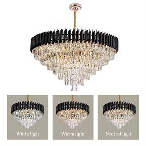 Đèn chùm pha lê K9 hiện đại JACKSUN, kiểu tròn, màu đen, phong cách <span class=keywords><strong>rustic</strong></span>, đèn treo trần, đèn thả, thích hợp cho khách sạn, phòng khách - Product Image 5