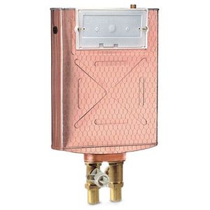 Cisterna empotrada de cobre de 10 litros con doble pulsador, tanque de inodoro de 63 cm de largo, 43 cm de ancho y 10 cm de alto. - Product Image 1