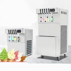 Eismaschine Desktop drei Farben Soft eismaschine kommerzielle kleine Eismaschine Edelstahl Körper
