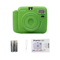 Appareil photo instantané POPOTO, une marque nationale, utilise du film jetable et du papier photo, et présente un format couleur rétro et portable.
