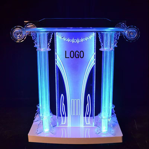 Pupitre moderne en acrylique transparent, assemblage personnalisable, bar à domicile, plateforme <span class=keywords><strong>de</strong></span> conférence scolaire, supermarchés, hôtels, centres commerciaux, <span class=keywords><strong>église</strong></span>s - Product Image 1