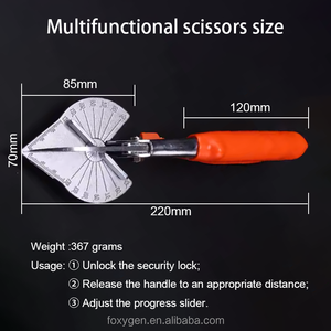 Coupeur de garnitures multi-angles pour PVC Offre Spéciale DIY Ciseaux de coupe d'angle 45 - 120 degrés avec OEM - Product Image 3