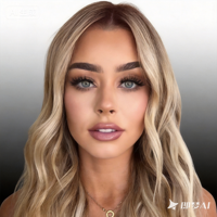 Queue de cheval synthétique à pince de 27 pouces, blond cendré balayage, extension de cheveux ondulés naturels pour femmes, vente en gros