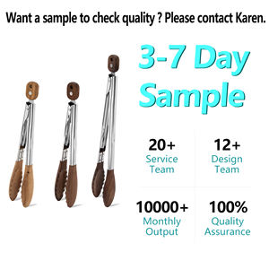 <span class=keywords><strong>BBQ</strong></span> Outil Cuisine Pinces Serrure Conception Clip Pince Boisé Alimentaire <span class=keywords><strong>Bbq</strong></span> Outils Barbecue Pinces Ustensile De Cuisine - Product Image 2