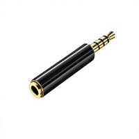 Câble audio 4 broches vers 3 broches 3,5 mm TRS mâle vers TRRS femelle pour téléphone portable, ordinateur portable, carte son, processeur d'effets
