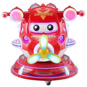 เครื่องเล่นเด็กหมุนได้แบบหยอดเหรียญ รุ่น MP5 รูปทรงเครื่องบิน ขายส่ง - Product Image 3