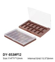 Palette de fards à paupières et de blush en plastique à prix abordable, nouveau style, différentes grilles, emballage personnalisé, marque privée