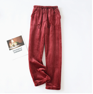 Nuovi Pantaloni Pigiama in Flanella con Motivi Cartoon per <span class=keywords><strong>Uomo</strong></span> e Donna, Autunno/Inverno; Foderati in Pile Corallo per Maggiore Calore; Abbigliamento Casual a Tutta Lunghezza - Product Image 6