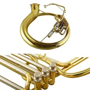 Sousáfono de Latón de Alta Calidad de Fábrica Seasound OEM, JYSS6000, Tono BB, <span class=keywords><strong>Trompeta</strong></span> Tenor Profesional, Superficie Lacada en Oro, Acero Inoxidable - Product Image 4