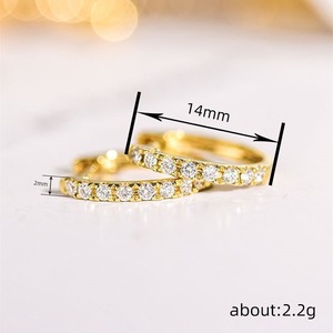 Semplici orecchini a cerchio da donna, design discreto, orecchini per uso quotidiano, accessori per le orecchie eleganti e versatili - Product Image 6