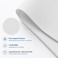 Tissu tissé 100% coton 117GSM |   Tissu de chemise jacquard premium facile d'entretien à l'ammoniac liquide |   Échantillon OEM MOQ 1m