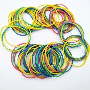 Assortiment de bandes en caoutchouc naturel de la marque CX (4 couleurs) – Extensibles et réutilisables pour l'organisation de projets DIY et plus – Fabriqué à Anhui - Product Image 1