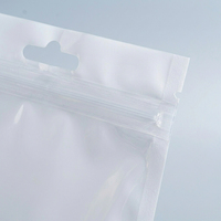 White Zip Lock Plastic Bag Phone Case Packages Wholesale Transparent Self-Sealing Bag Data Cable Packaging with Hole