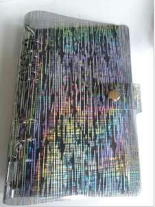 Funda brillante <span class=keywords><strong>para</strong></span> cuaderno A5/A6, carpeta de anillas de hojas sueltas transparentes, cubierta blanda <span class=keywords><strong>para</strong></span> Agenda - Product Image 5