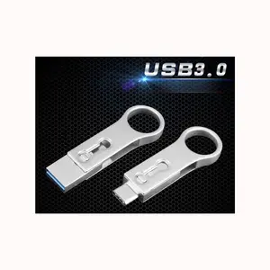 2 in 1 Mini Metal Type C USB 3.0 Flash Drive for PC Laptop Tablet Pad