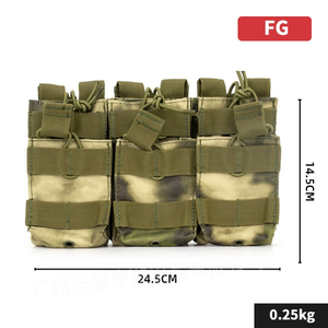 กระเป๋าใส่แม็กกาซีนแบบเปิดด้านบนสามช่อง DF0228 สำหรับแม็กกาซีนขนาด 5.56 มม. / 7.62 มม. แบบขายส่งและสั่งทำได้ - Product Image 5