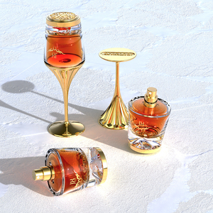 Thiết kế ban đầu Rose Gold frascos de vidrio Para Nước hoa 30ml <span class=keywords><strong>50ml</strong></span> chai nước hoa sang trọng Sản xuất - Product Image 5