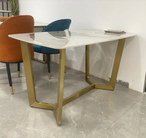 Mesa de Comedor Italiana Cuadrada de Piedra Sinterizada de Lujo con Base para 4-6 Personas para Hogar, Hotel, <span class=keywords><strong>Restaurante</strong></span> - Product Image 6