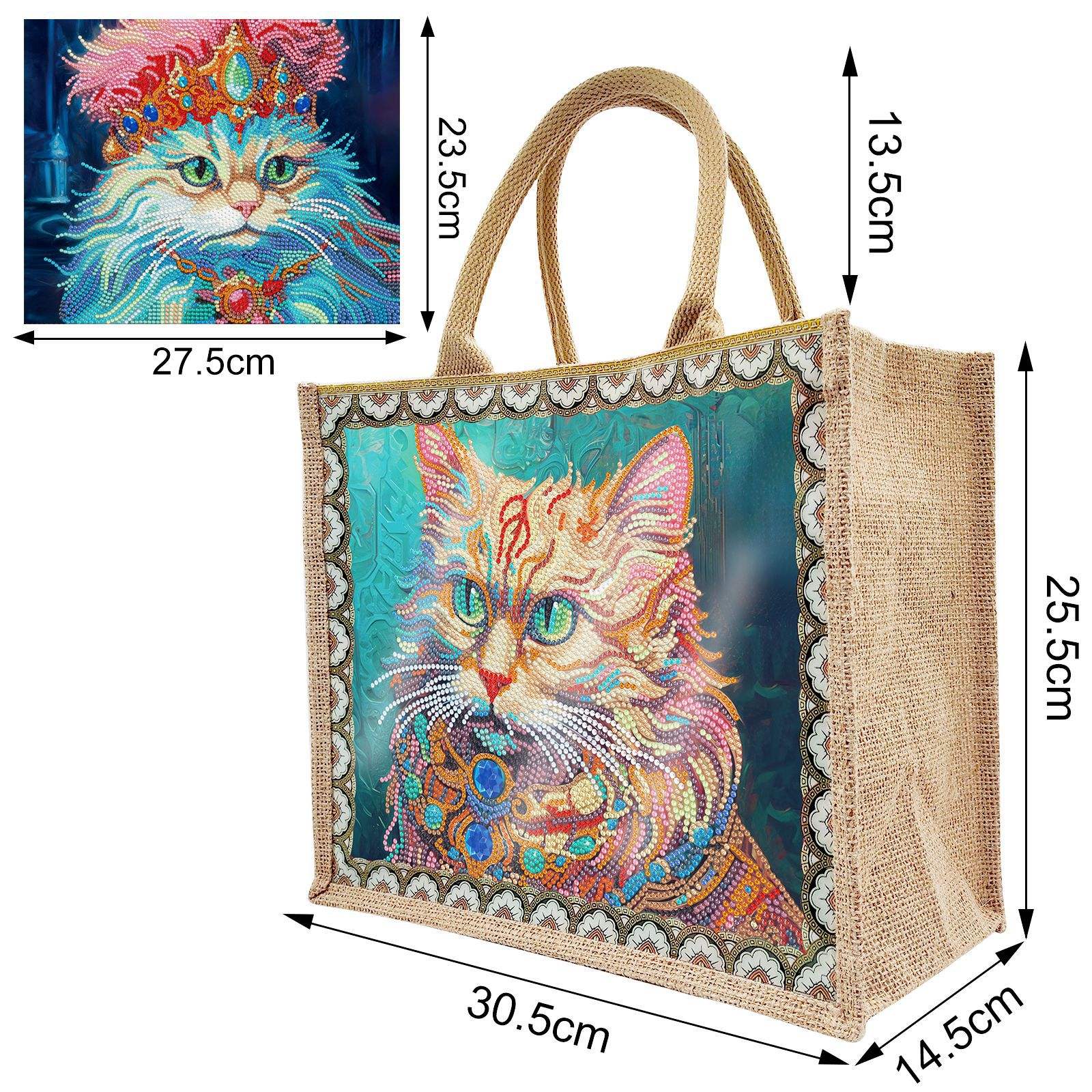 HBD302 Cat Tote Bag