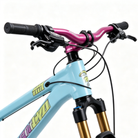 VTT à cadre en aluminium à vitesse unique avec freins à disque, roues de 26 pouces, confort et fitness, vélo de montagne