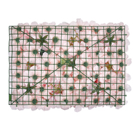 Mur de fond en fleurs artificielles 3D réalistes Ruopei pour la décoration de mariage et de fête, tissu imperméable et PE, taille personnalisable