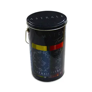 爆米花锡定制印刷圆筒金属罐圆形礼品包装酒罐盒