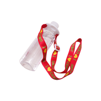 Porte-bouteille en polyester durable et écologique personnalisé avec impression par sublimation et sérigraphie, accessoires de fixation