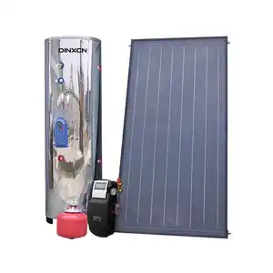 Placa plana solar parabólica aquecedor split sistema sol solar aquecedor de água