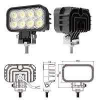 Barre lumineuse LED de 6 pouces, blanc ambre, pour le travail, le sauvetage routier, les camions de remorquage, les machines agricoles, les bateaux marins