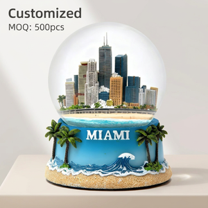 Fabricante OEM de Globos de <span class=keywords><strong>Nieve</strong></span> Personalizados de <span class=keywords><strong>Miami</strong></span>, EE. UU., Florida, Bola de Agua de Resina, Recuerdo de Ciudad, Regalo al por Mayor - Product Image 1