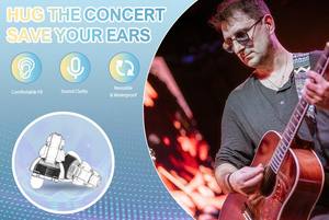 2ペア音楽ソフトシリコン耳栓ノイズリダクションコンサートノイズキャンセリング高忠実度耳栓 - Product Image 5