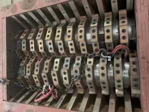 Macchina trituratore doppio albero/macchina triturazione plastica a due alberi per legno WPC/carta/plastica/scatola di cartone/metallo - Product Image 5