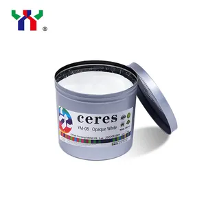 Encre décalée de décoration en métal Ceres, 2kg/peut blanc à haute opacité