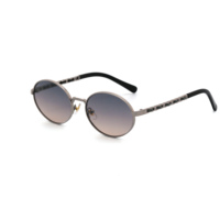 Nouvelles Lunettes de Soleil Tendance 2026 Unisexe Anti-UV400 en Acier Inoxydable Doré avec Verres Polarisés TAC, Monture Ovale Tendance pour Hommes et Femmes