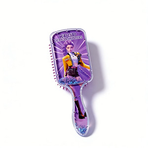 Pente de cabelo K-<span class=keywords><strong>POP</strong></span> Demon Hunters Comb Fashion Square de cabo longo com areia movediça, pente de massagem infantil, sucesso de vendas. - Product Image 6