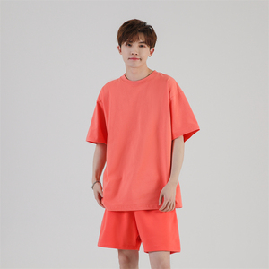 T-shirts personnalisés en gros pour hommes, 100% coton, impression de logo, haute qualité, unis, grandes tailles, t-shirts pour hommes - Product Image 3
