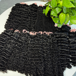 Factory Direct Vietnamese Feather Crochet Human Hair Kinky Curly Extensions Bulk Wholesale for Salons and Distributors - Product Image 1