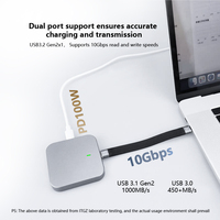 ITGZ 10Gbps M.2 2230 NVMe SSD Enclosure RTL9210 Perlindungan Mati Otomatis 3 Detik Aluminium USB C Kotak Eksternal