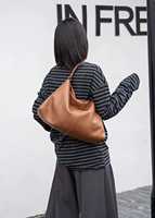 Nouveau Sac Fourre-tout Grande Capacité en Cuir Véritable de Vachette, Sac à Main Décontracté, Sac à Bandoulière de Luxe pour Femmes, Vente en Gros